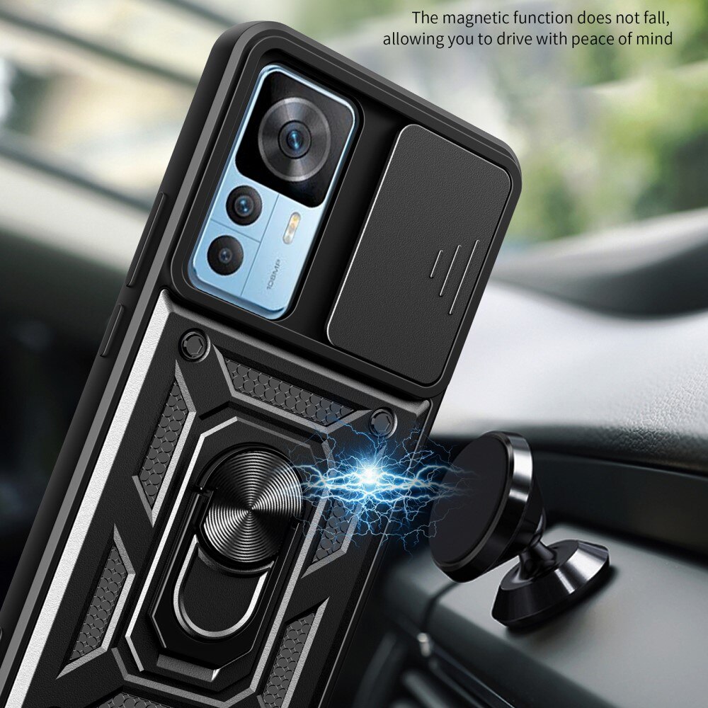 Hybridikuori Ring + Kamerasuojalla Xiaomi 12T Pro Musta