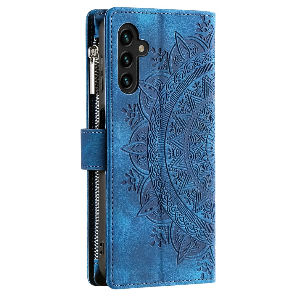 Lompakkolaukku Samsung Galaxy A54 Mandala sininen