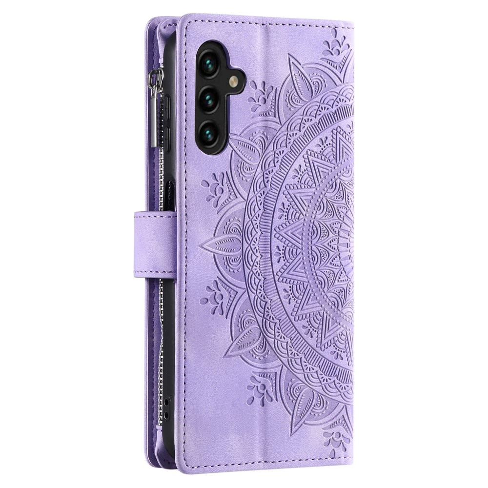 Lompakkolaukku Samsung Galaxy A54 Mandala liila