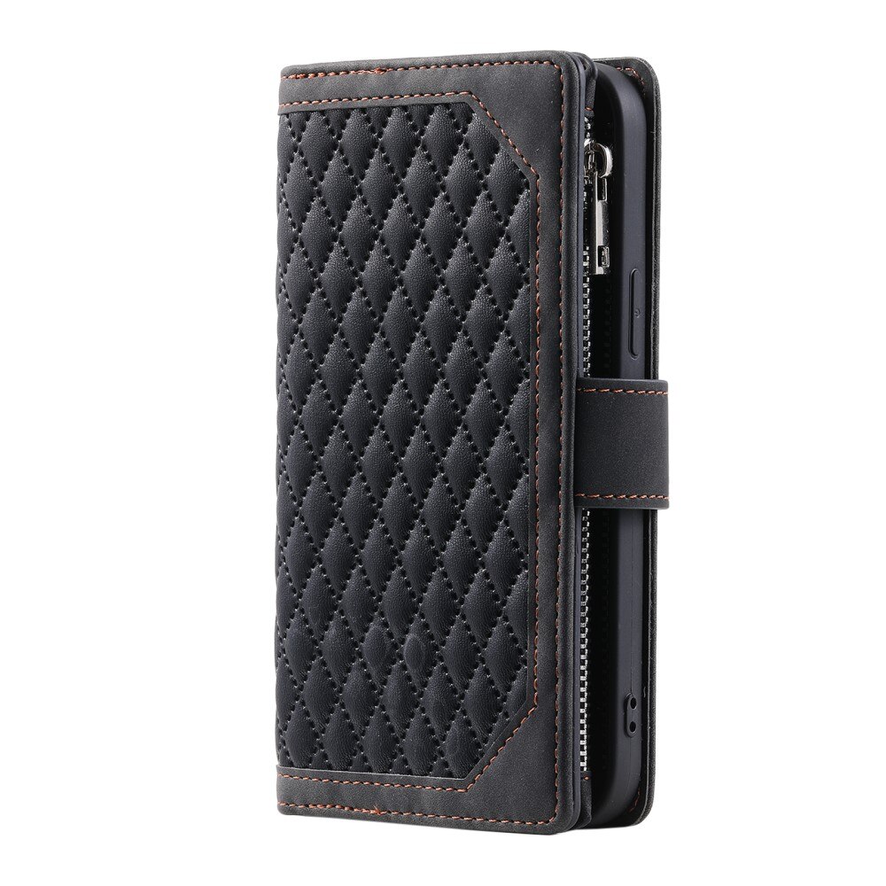 Lompakkolaukku Samsung Galaxy S23 Plus Quilted Musta