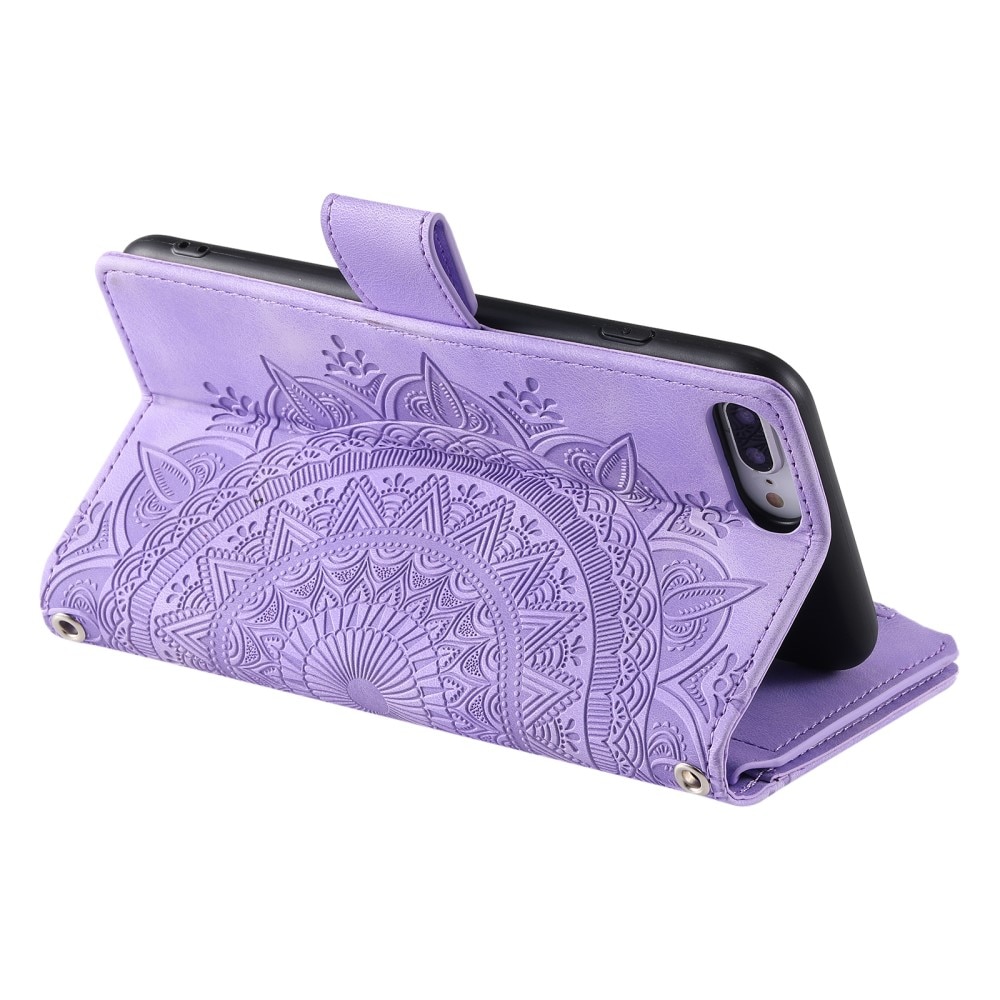 Lompakkolaukku iPhone 7 Plus/8 Plus Mandala liila