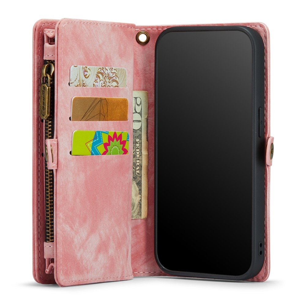 Multi-slot Suojakotelo iPhone SE (2020) vaaleanpunainen