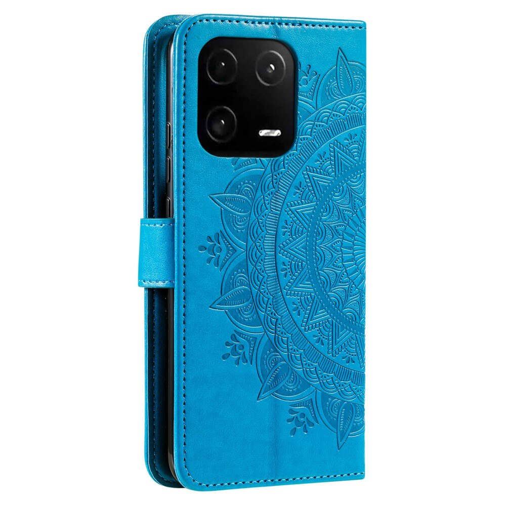 Nahkakotelo Mandala Xiaomi 13 Pro sininen