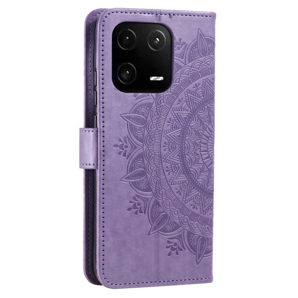 Nahkakotelo Mandala Xiaomi 13 Pro liila