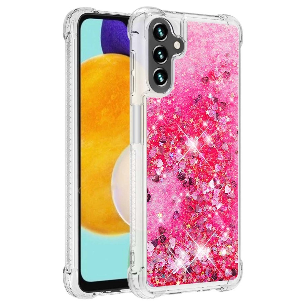 Glitter Powder TPU Kuori Samsung Galaxy A54 vaaleanpunainen