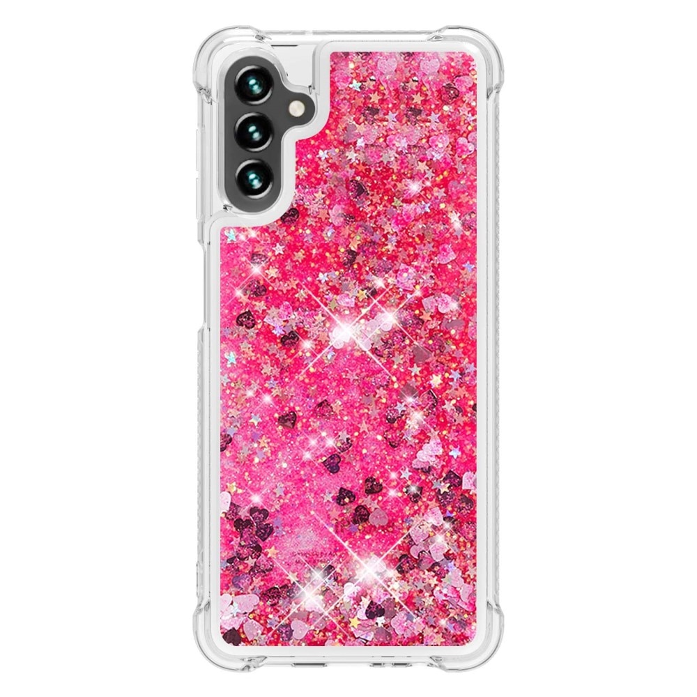 Glitter Powder TPU Kuori Samsung Galaxy A54 vaaleanpunainen