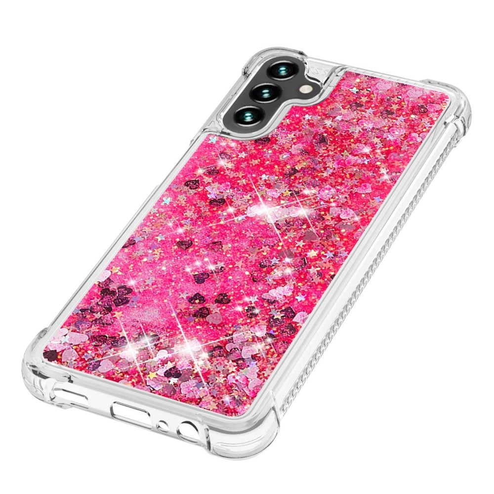 Glitter Powder TPU Kuori Samsung Galaxy A54 vaaleanpunainen