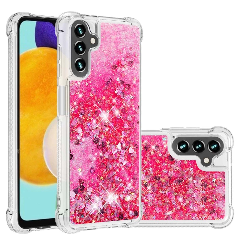 Glitter Powder TPU Kuori Samsung Galaxy A54 vaaleanpunainen