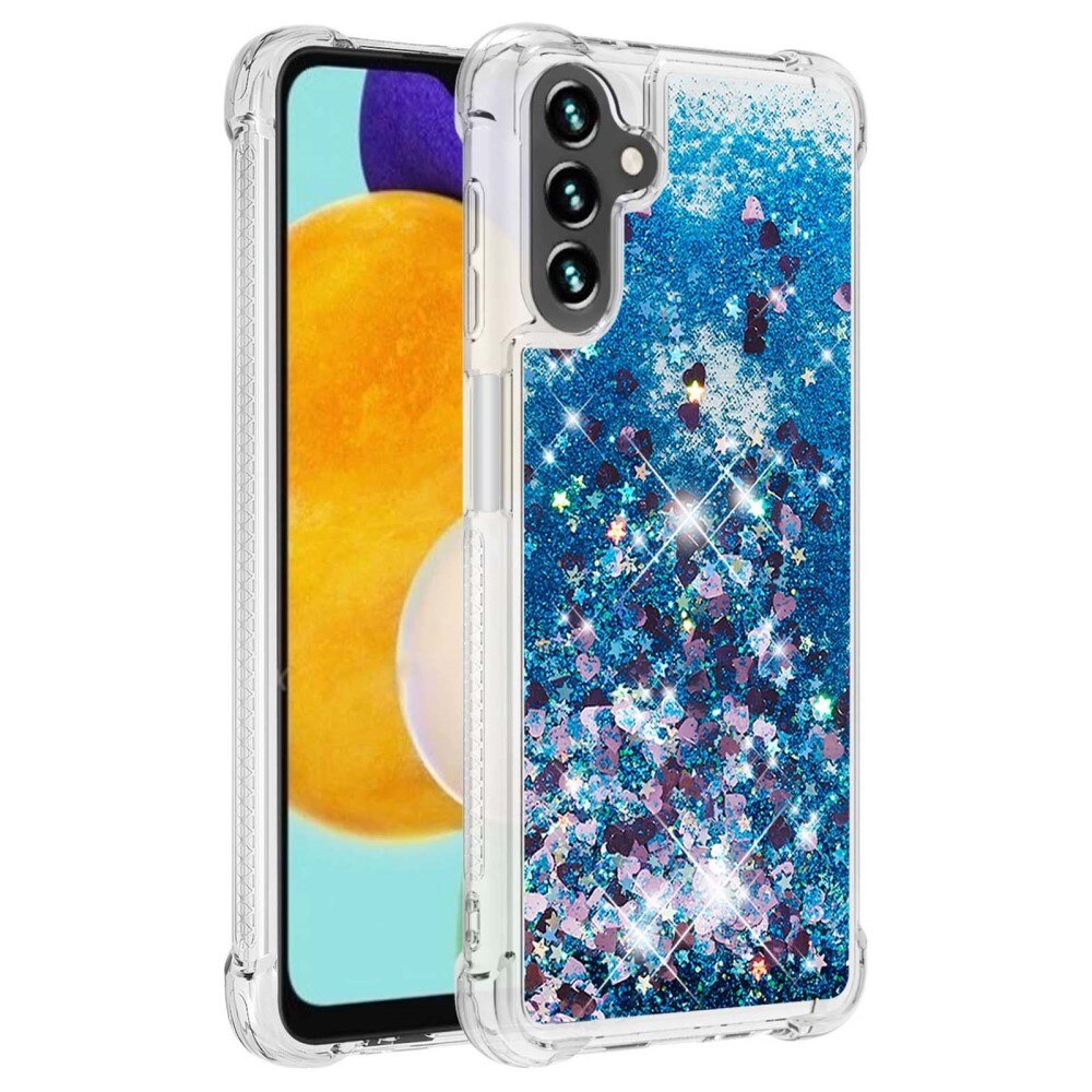 Glitter Powder TPU Kuori Samsung Galaxy A54 sininen