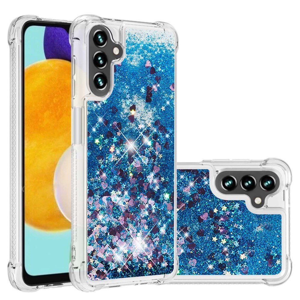 Glitter Powder TPU Kuori Samsung Galaxy A54 sininen