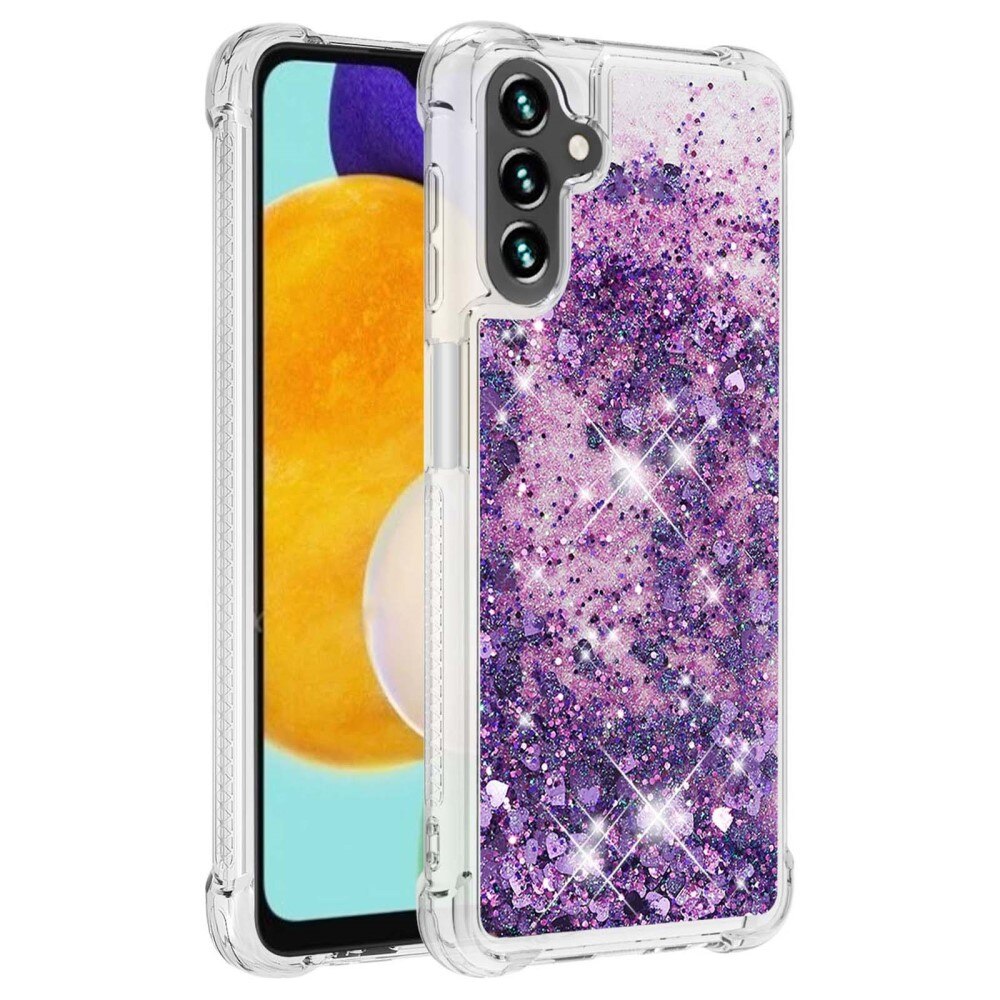 Glitter Powder TPU Kuori Samsung Galaxy A54 liila