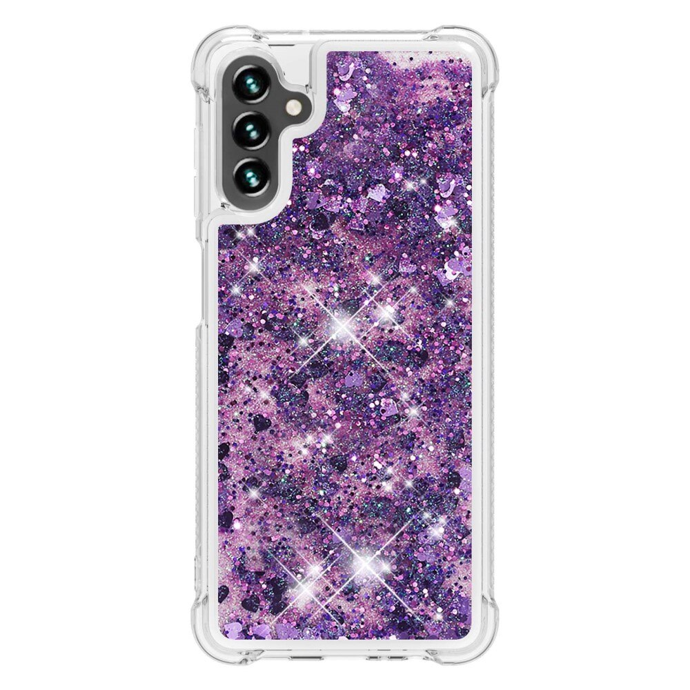 Glitter Powder TPU Kuori Samsung Galaxy A54 liila