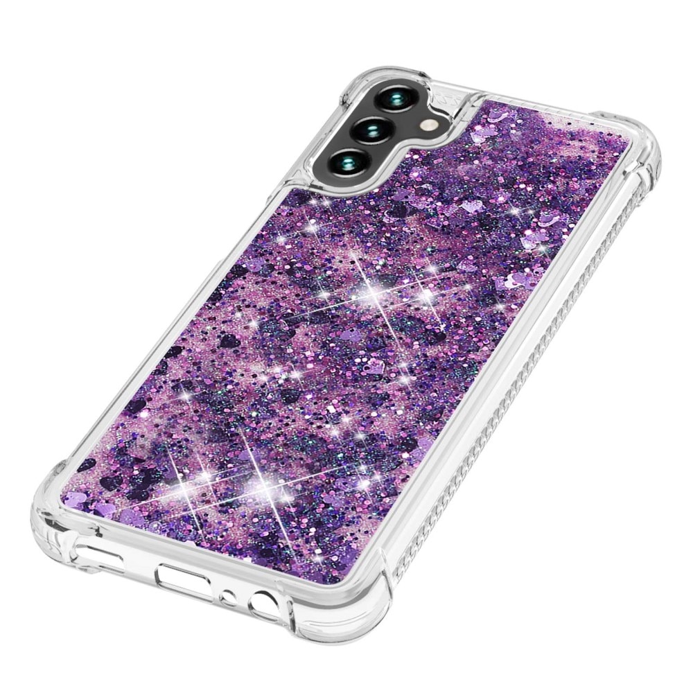 Glitter Powder TPU Kuori Samsung Galaxy A54 liila