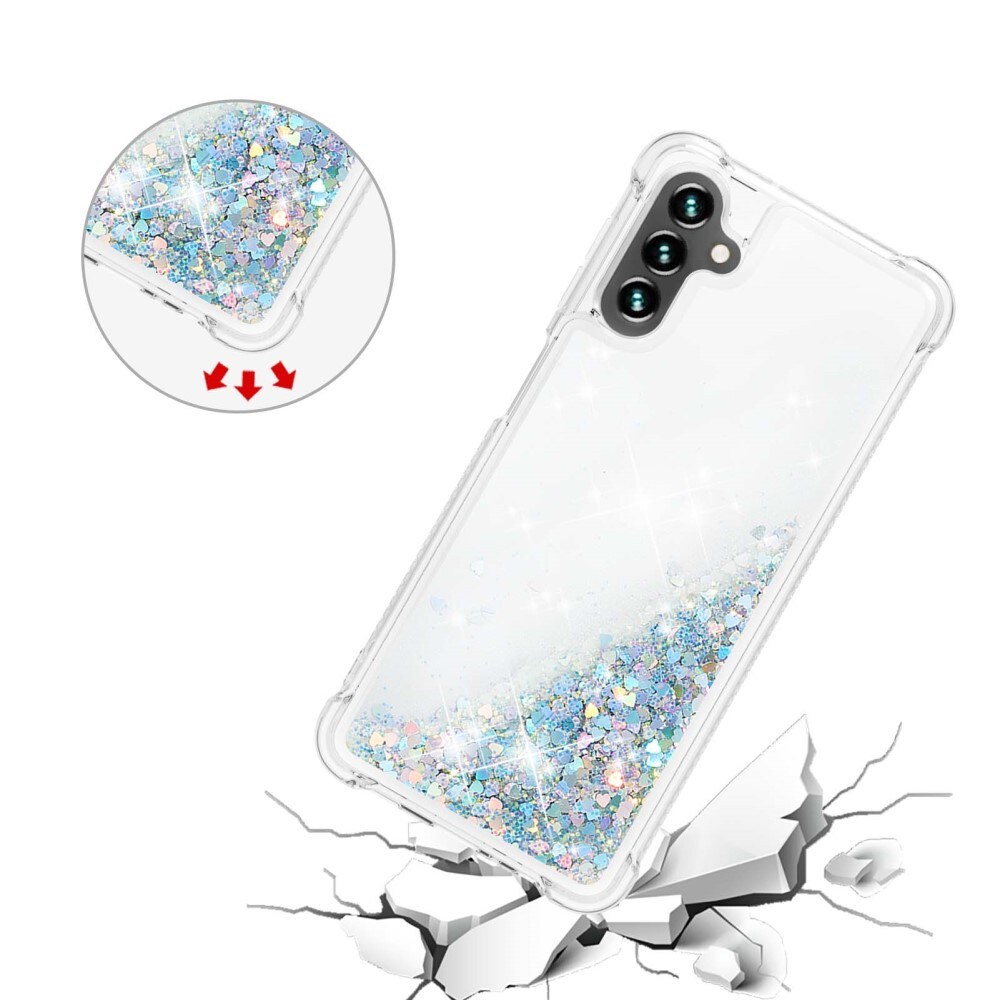 Glitter Powder TPU Kuori Samsung Galaxy A54 hopea