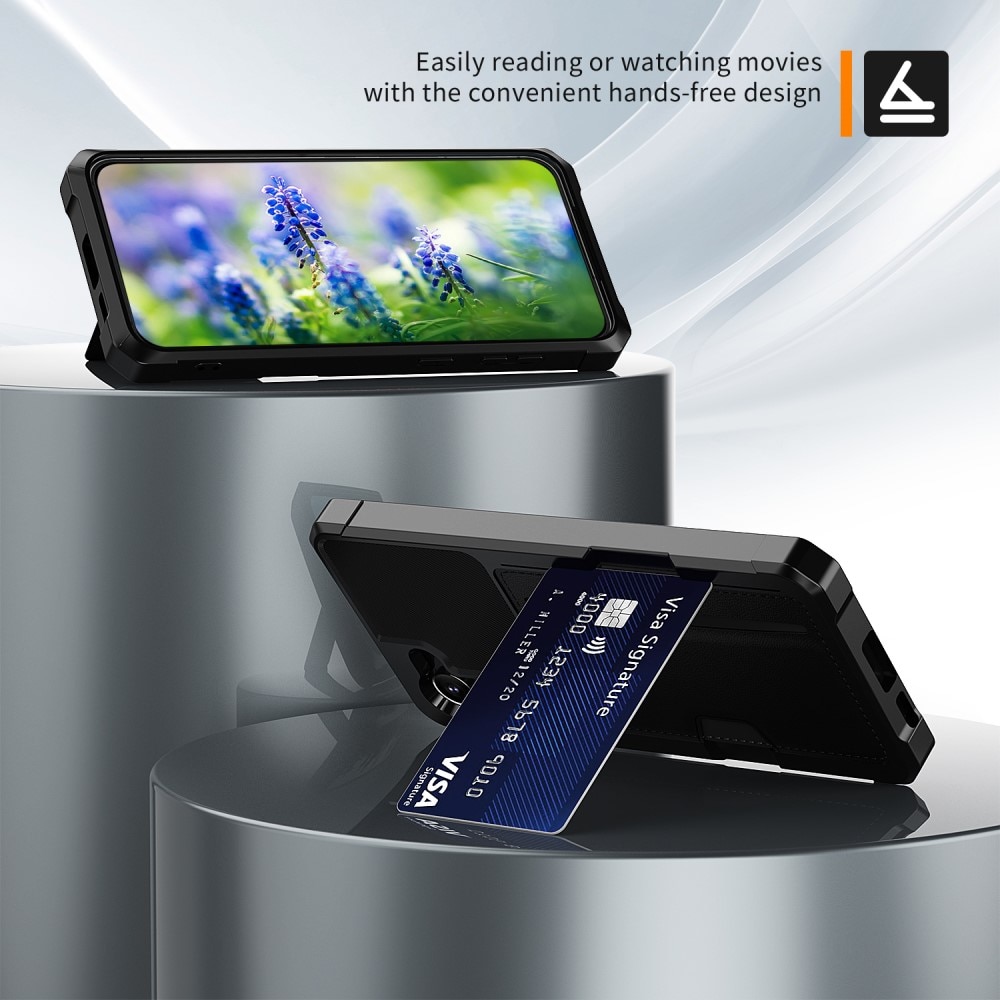 Tough Card Case Samsung Galaxy S23 musta