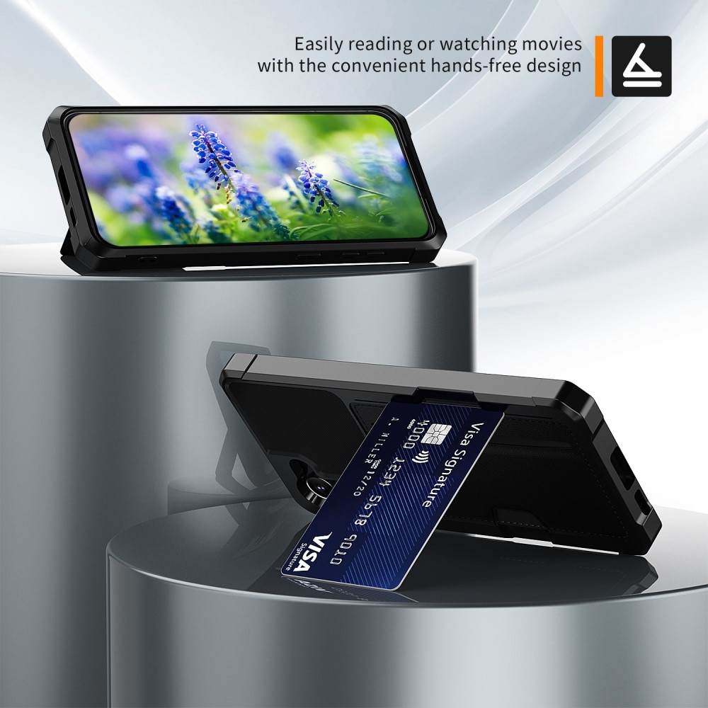 Tough Card Case Samsung Galaxy S23 Plus musta