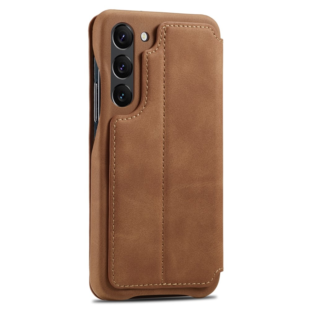 Slim Lompakkokotelot Samsung Galaxy S23 cognac