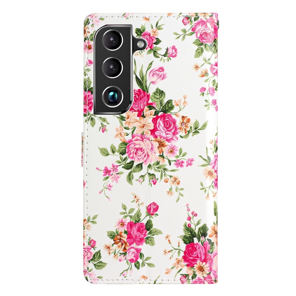 Suojakotelo Samsung Galaxy S22 vaaleanpunaiset kukat