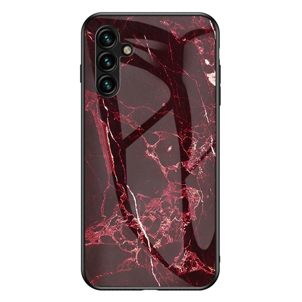 Panssarilasi Kuori Samsung Galaxy A54 punaista marmoria