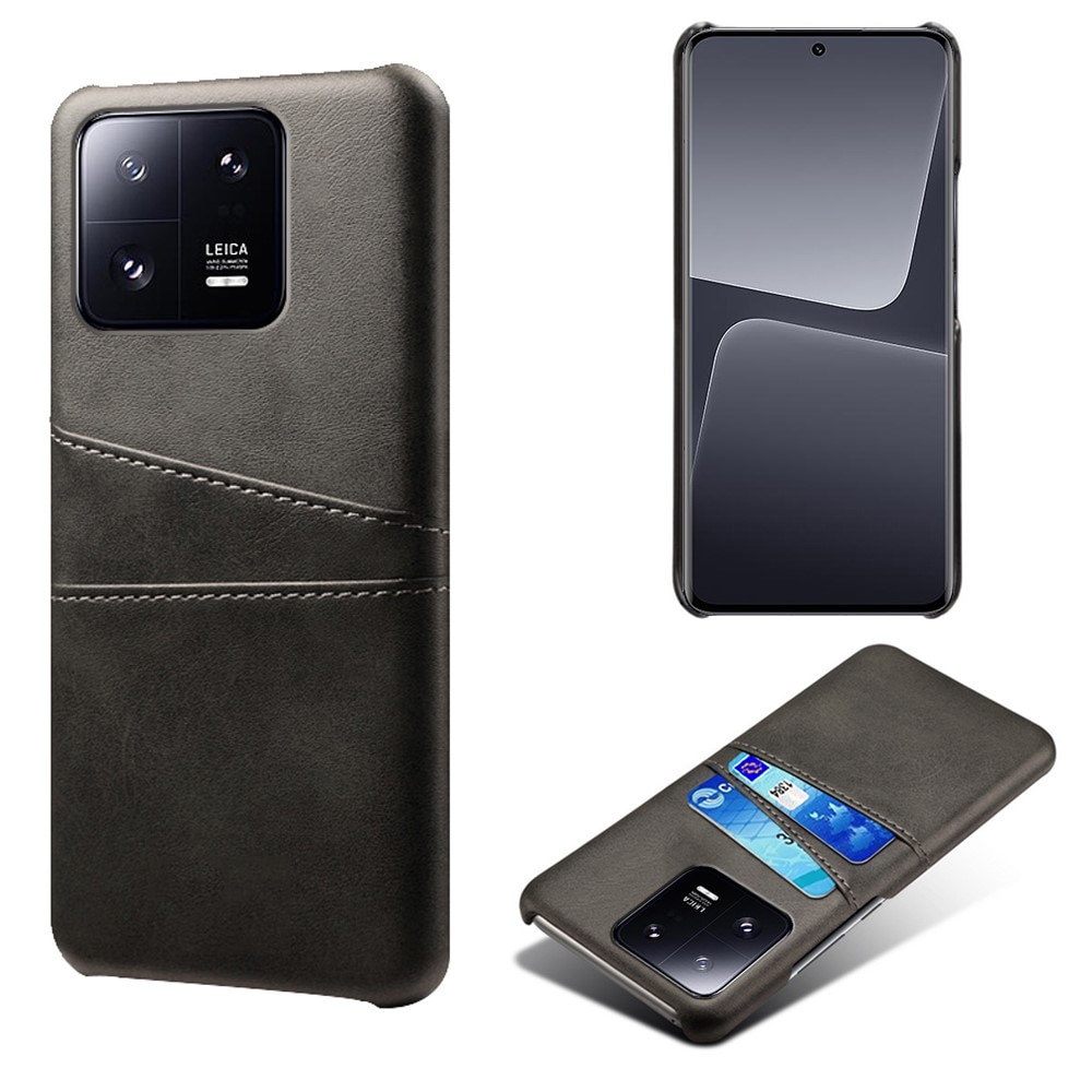 Card Slots Case Xiaomi 13 Pro Musta