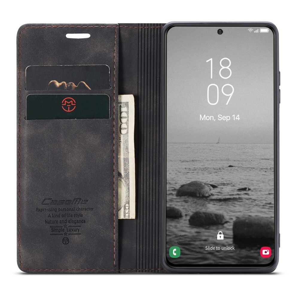 Slim Lompakkokotelo Samsung Galaxy S23 musta