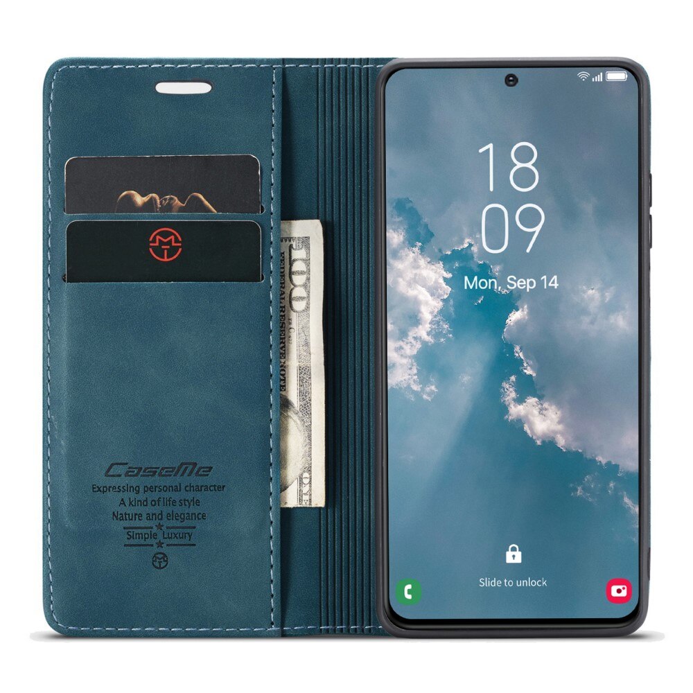Slim Lompakkokotelo Samsung Galaxy S23 Plus sininen