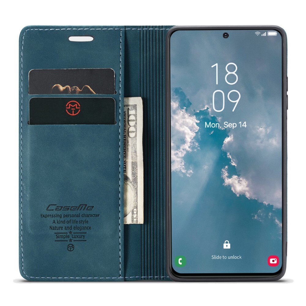 Slim Lompakkokotelo Samsung Galaxy S23 Plus Sininen