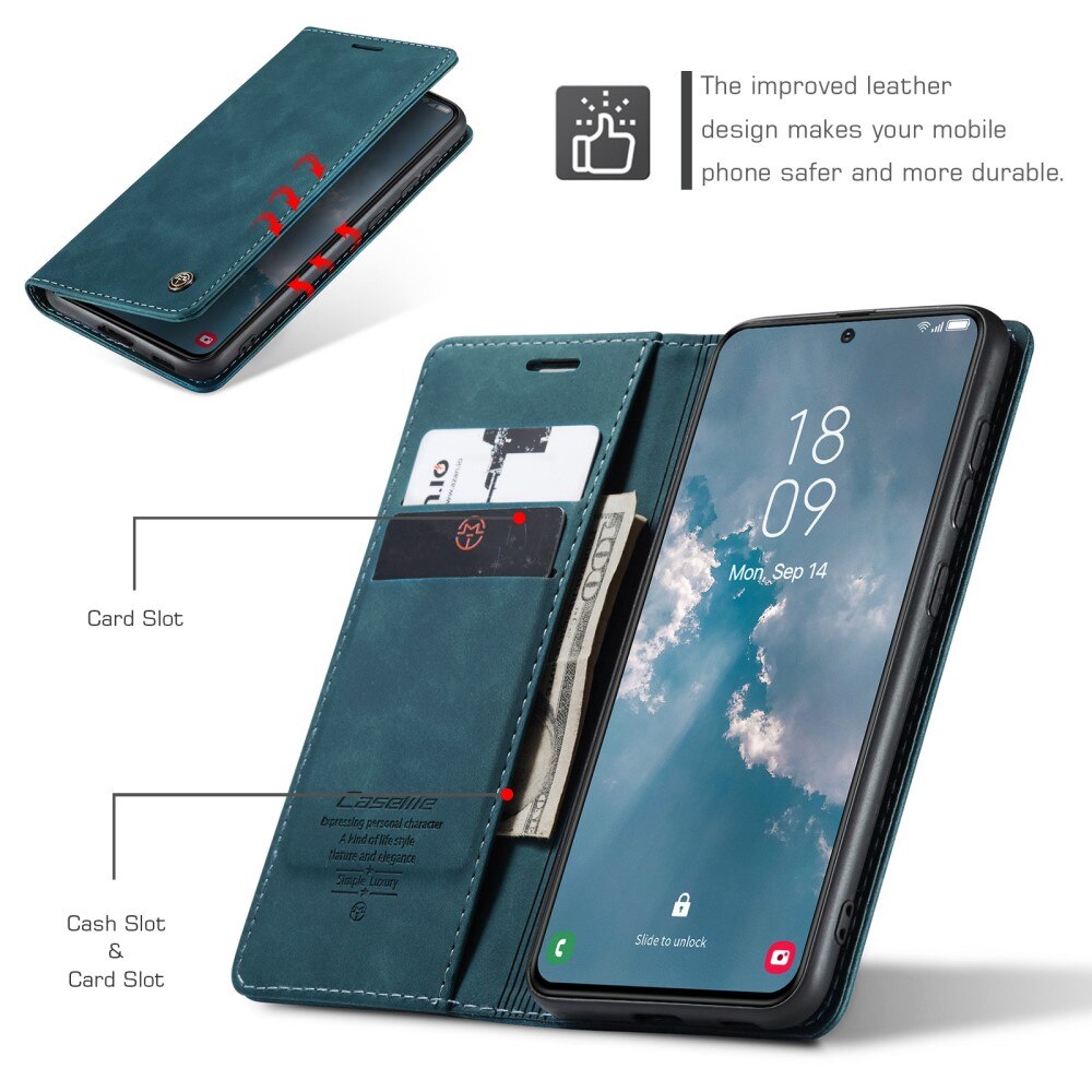 Slim Lompakkokotelo Samsung Galaxy S23 Plus Sininen