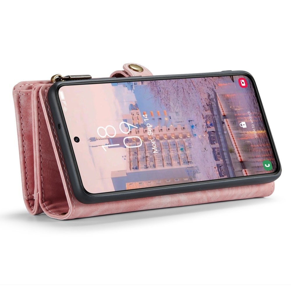 Multi-slot Suojakotelo Samsung Galaxy S23 vaaleanpunainen