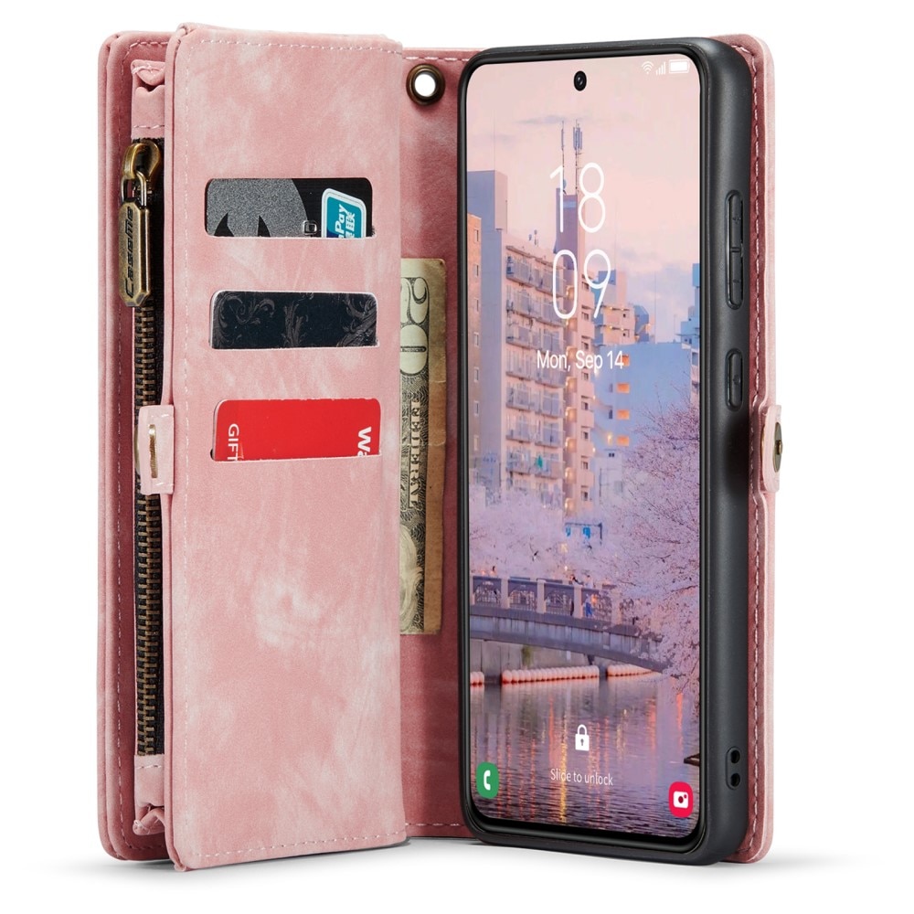 Multi-slot Suojakotelo Samsung Galaxy S23 vaaleanpunainen