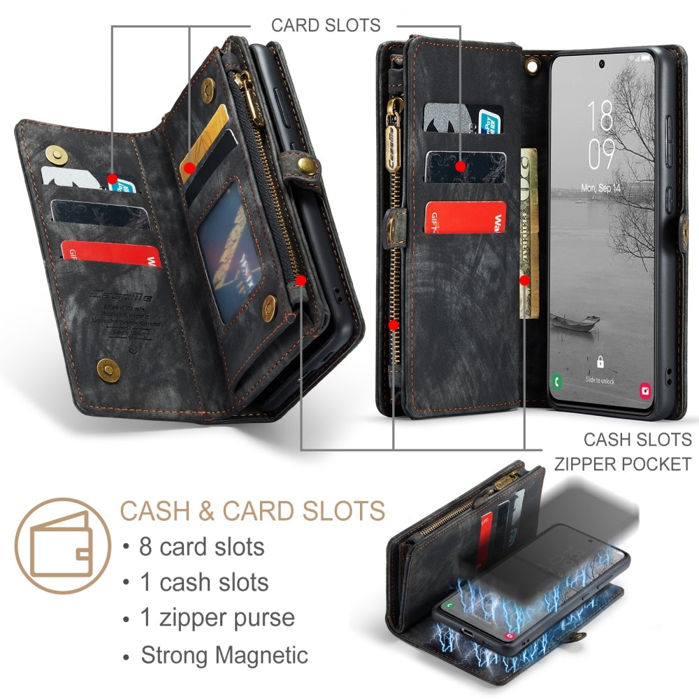 Multi-slot Suojakotelo Samsung Galaxy S23 Plus Harmaa