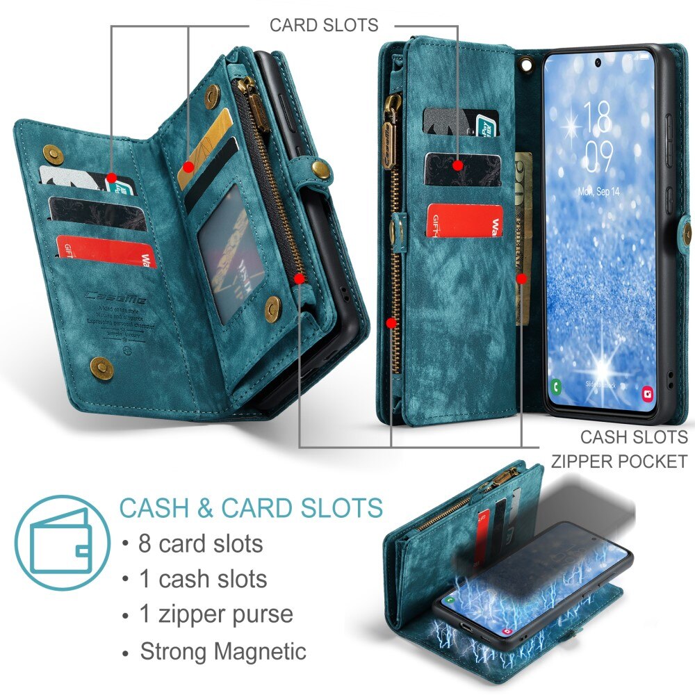 Multi-slot Suojakotelo Samsung Galaxy S23 Plus Sininen
