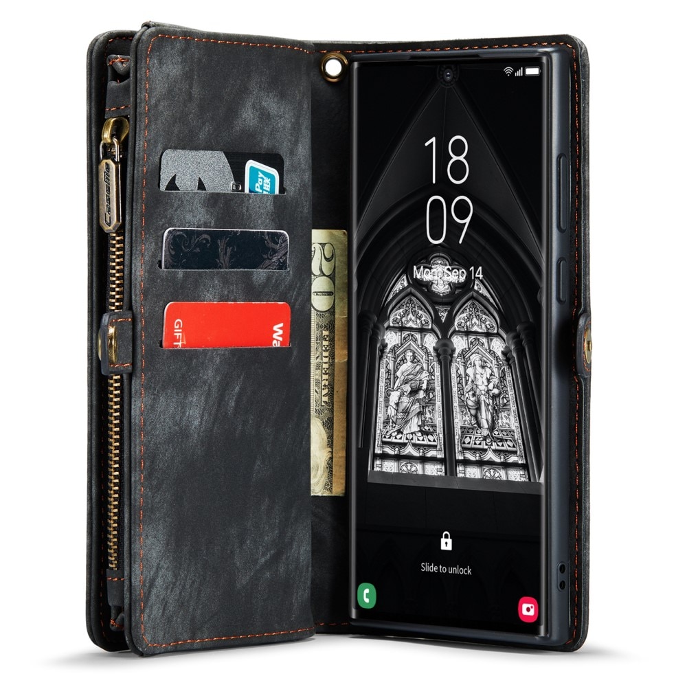 Multi-slot Suojakotelo Samsung Galaxy S23 Ultra harmaa