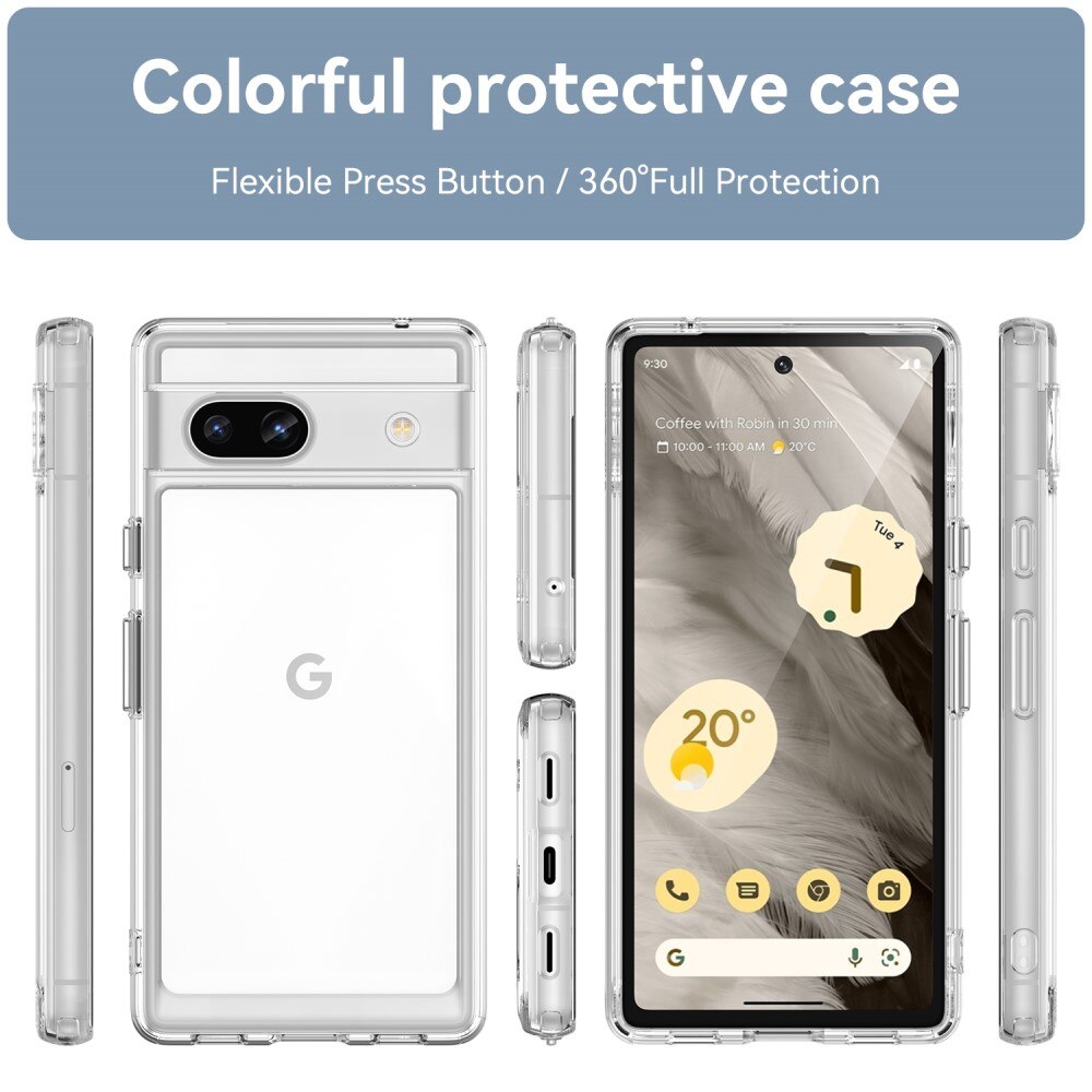 Crystal Hybrid Case Google Pixel 7a kirkas