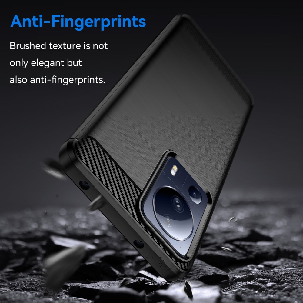 Xiaomi 13 Lite Kuori TPU Brushed Musta