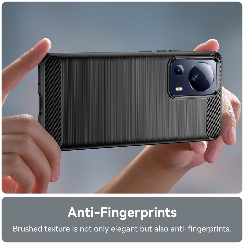 Xiaomi 13 Lite Kuori TPU Brushed Musta