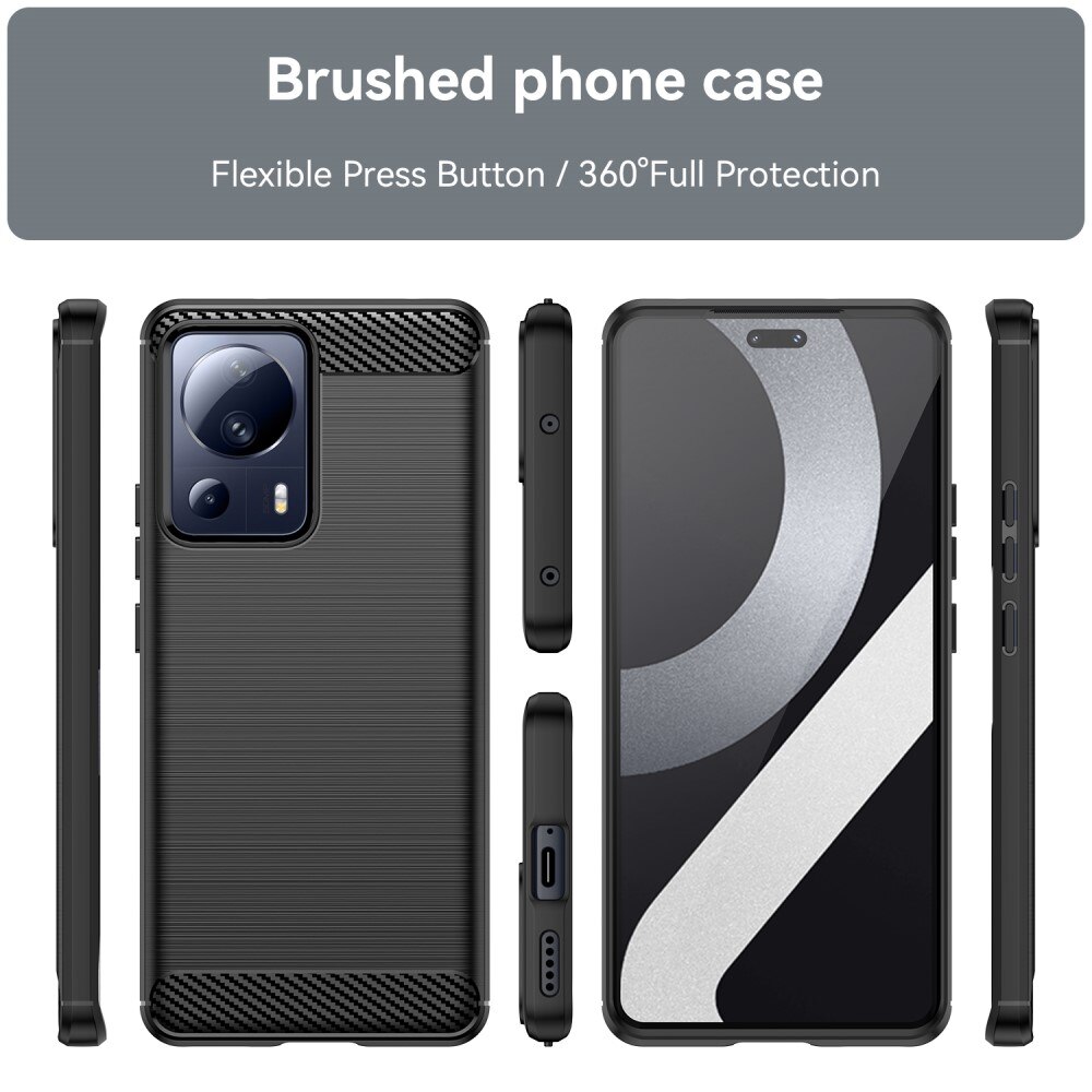 Xiaomi 13 Lite Kuori TPU Brushed Black