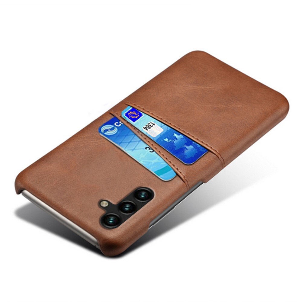 Card Slots Case Samsung Galaxy A54 Ruskea