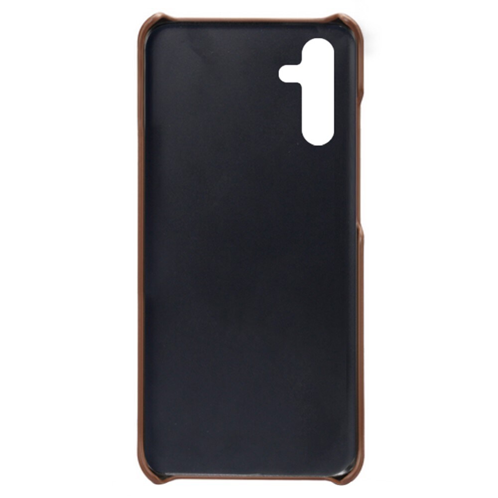 Card Slots Case Samsung Galaxy A54 Ruskea