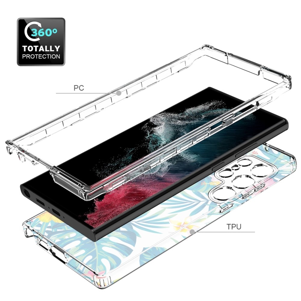 Full Cover Kuori Case Samsung Galaxy S23 Ultra viidakko
