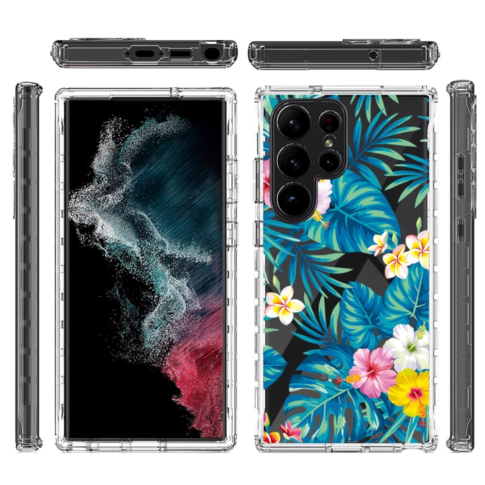 Full Cover Kuori Case Samsung Galaxy S23 Ultra viidakko