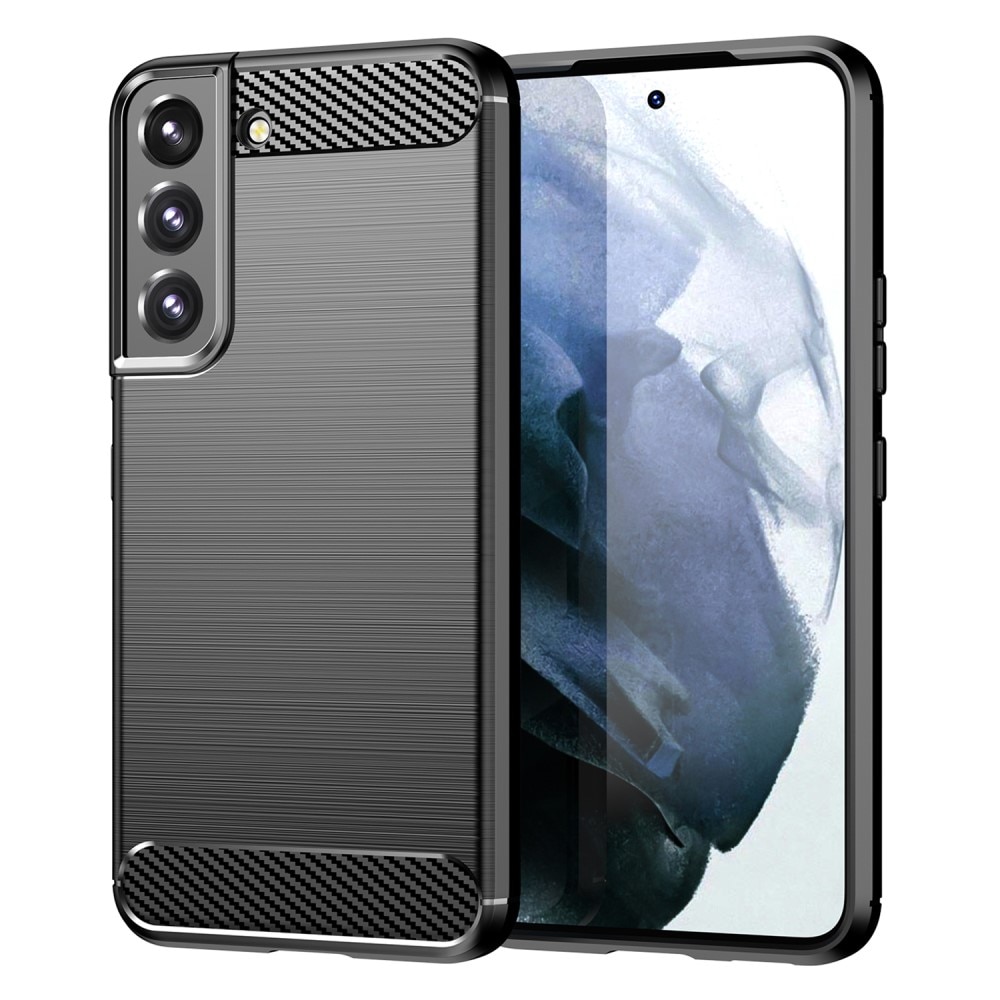 Samsung Galaxy S23 Plus Kuori TPU Brushed Musta