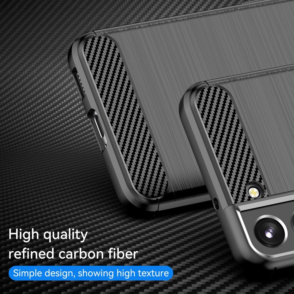 Samsung Galaxy S23 Plus Kuori TPU Brushed Musta