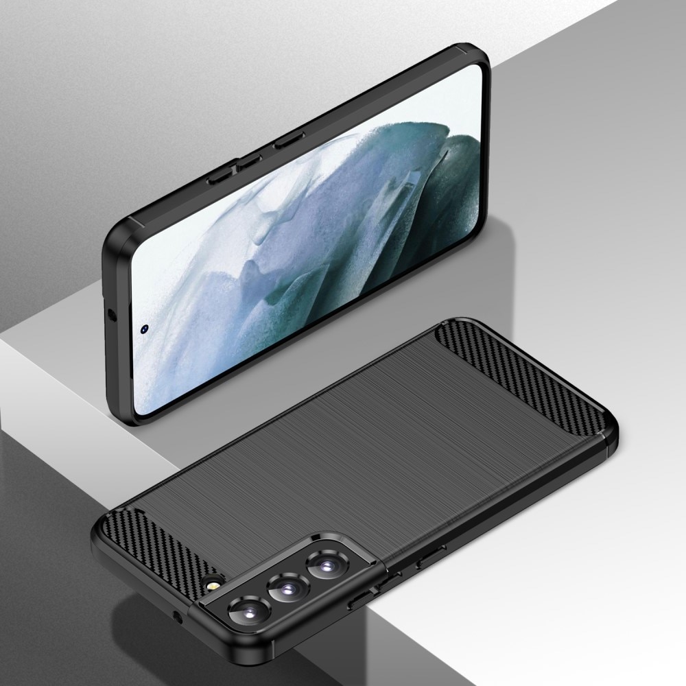 Samsung Galaxy S23 Plus Kuori TPU Brushed Musta