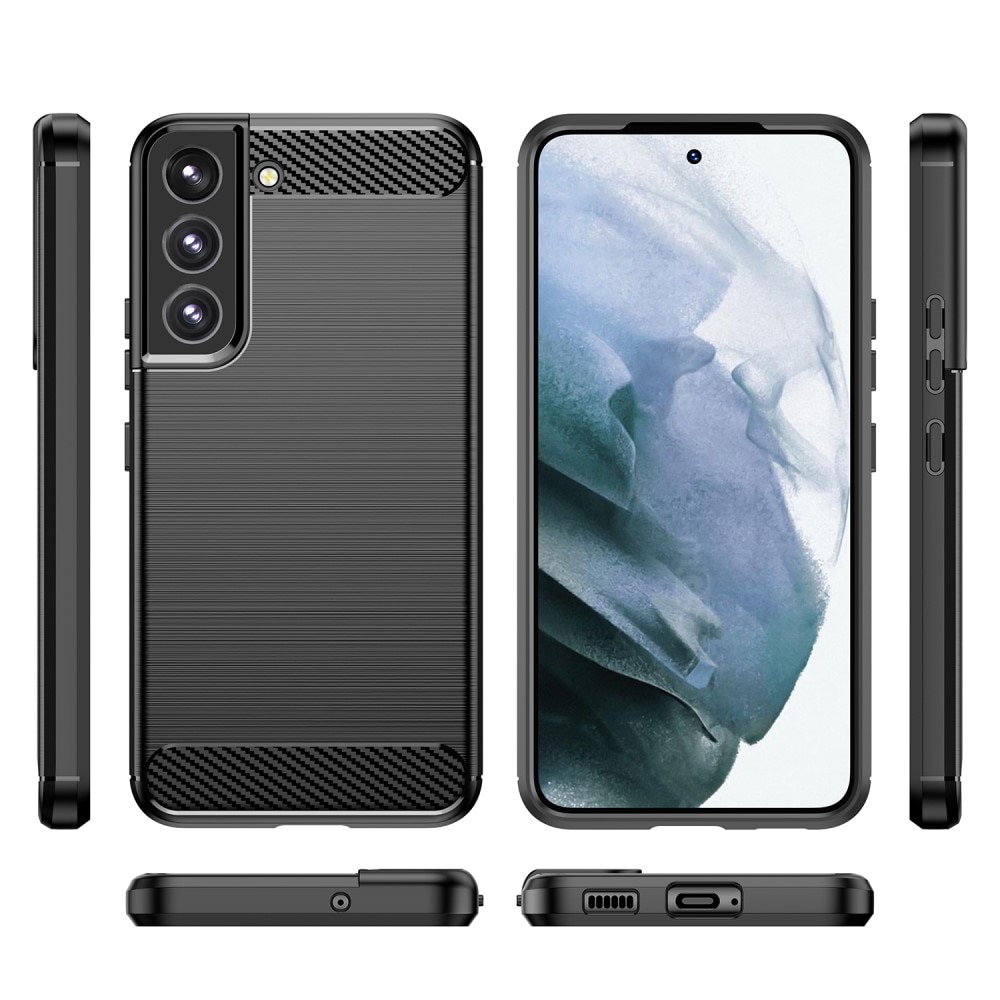 Samsung Galaxy S23 Plus Kuori TPU Brushed Musta