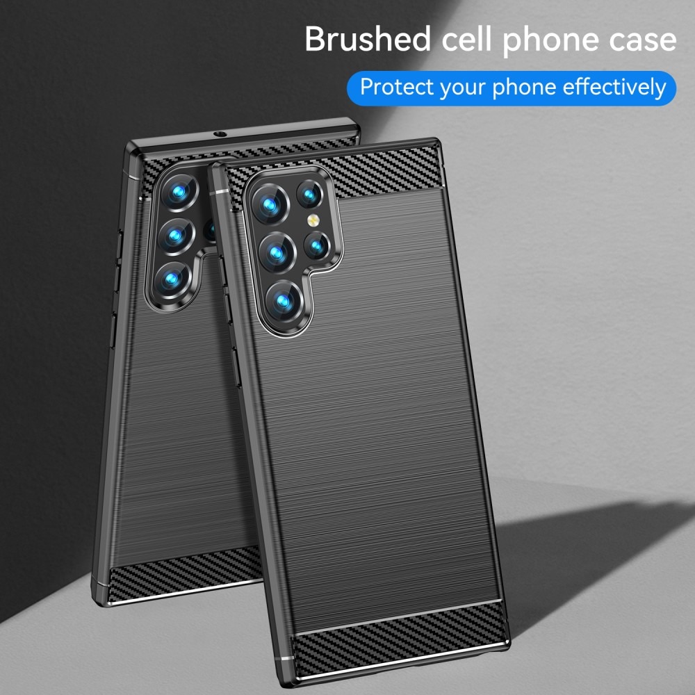 Samsung Galaxy S23 Ultra Kuori TPU Brushed Black