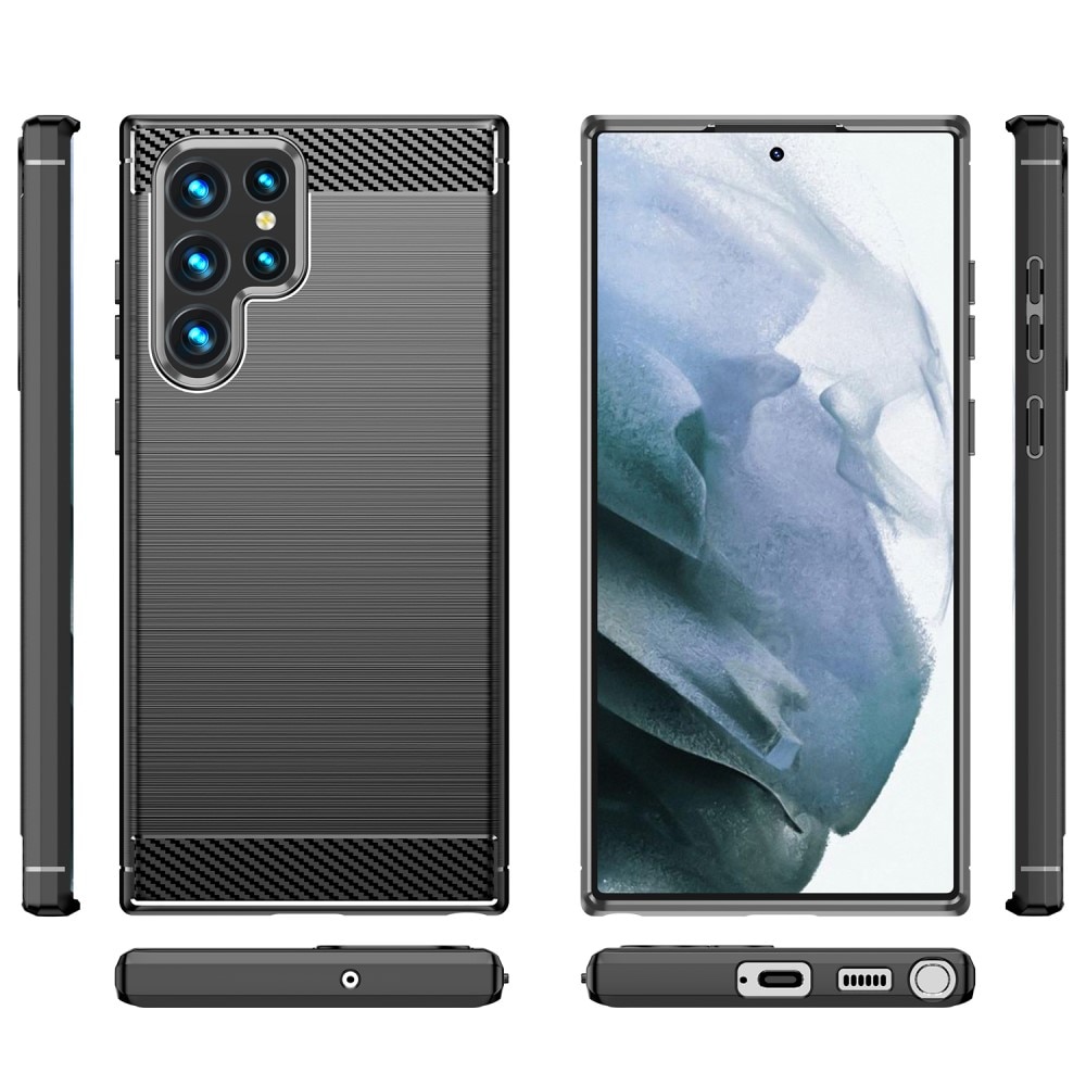 Samsung Galaxy S23 Ultra Kuori TPU Brushed Black