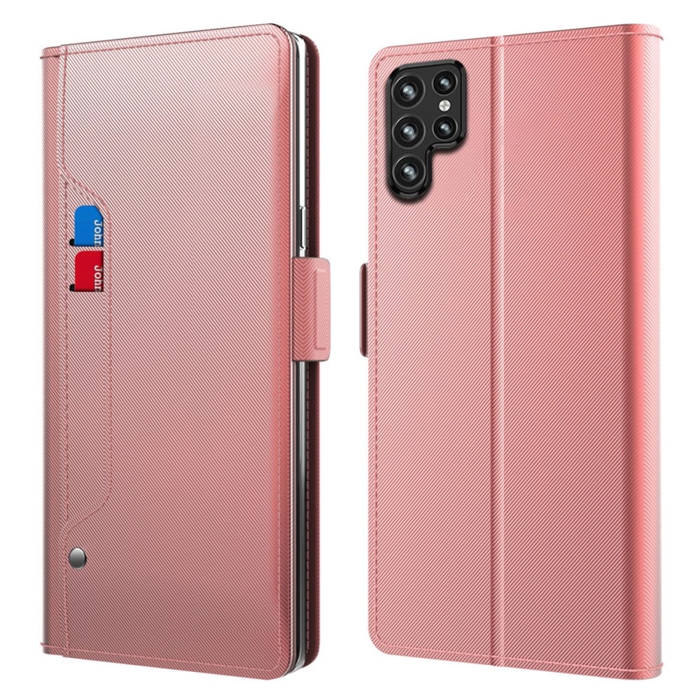 Suojakotelo Peili Samsung Galaxy S23 Ultra vaaleanpunainen