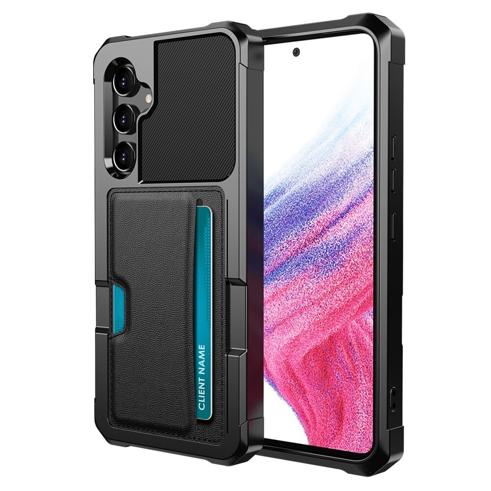 Tough Card Case Samsung Galaxy A54 musta