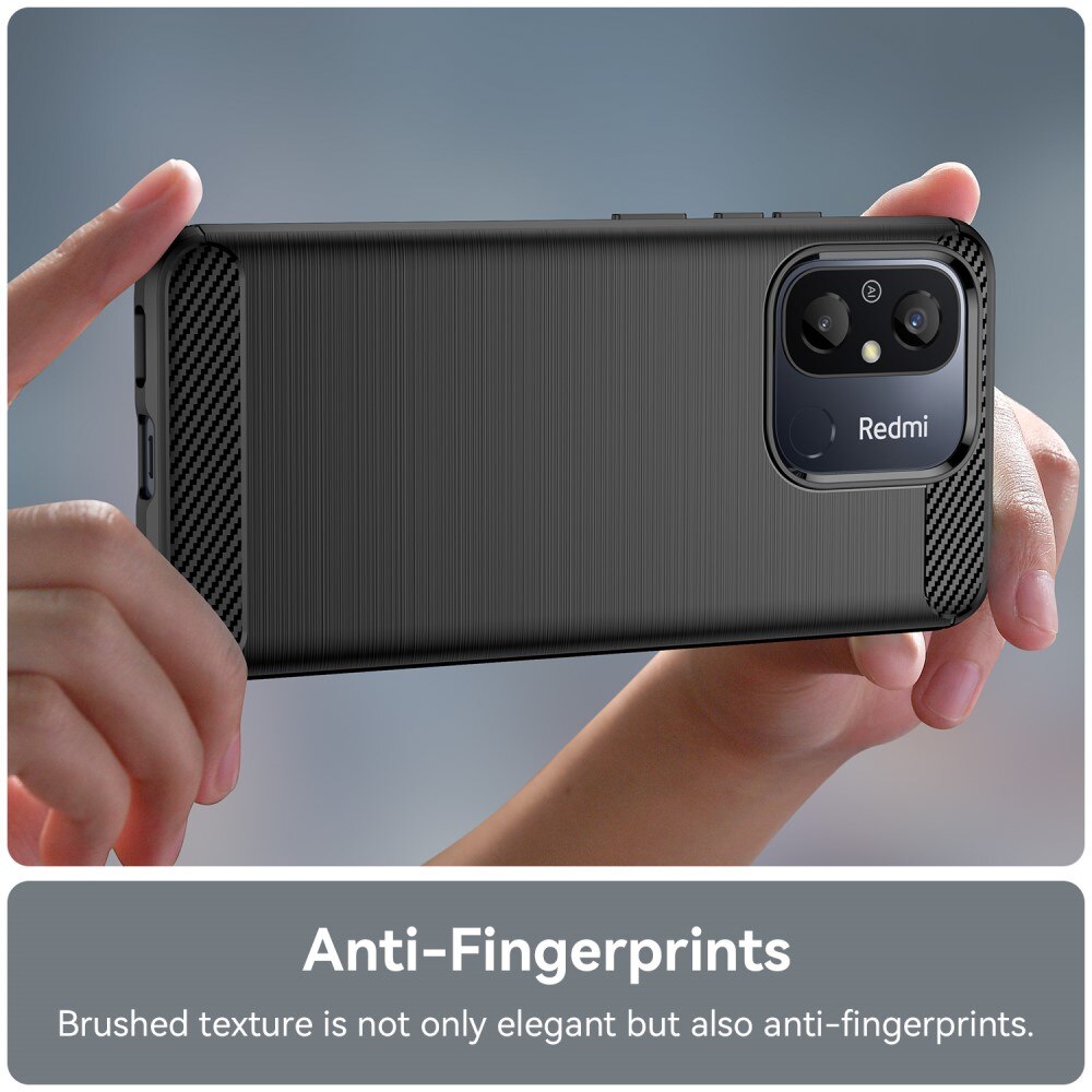 Xiaomi Redmi 12C Kuori TPU Brushed Musta